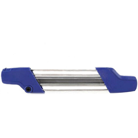 Affûteuse pour tronçonneuse, ø de lime 4,0 mm – pour affûter la denture et le limiteur de profondeur en une seule opération (1/5)
