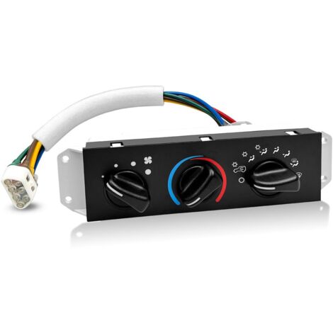 Module de climatisation HS-373 compatible avec Jeep Wrangler TJ 1999-2004, module de commande CVC avec interrupteur de moteur de ventilateur, interrupteur de commande de chauffage A/C, remplacement SW (1/5)