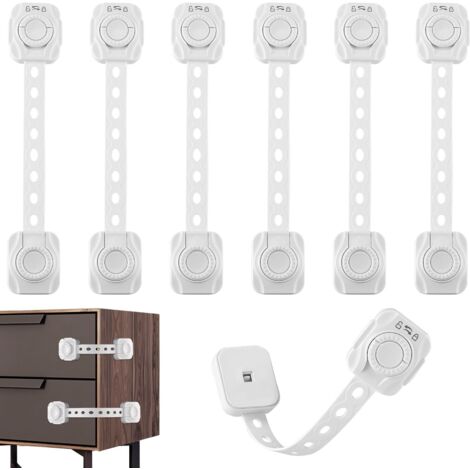 Fermeture Porte Placard UBRAVE Bloque Portes Bébé Lot De 10 - Sécurité Enfants Sans Perçage - Adhésif Puissant Blanc Verrou Sécurité Sans Perçage Fermeture Porte Placard UBRAVE Bloque Portes Bébé Lot De 10 - Sécurité Enfants Sans Perçage - Adhésif Puissant Blanc Verrou Sécurité Sans Perçage