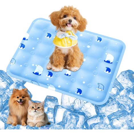 Tapis Rafraichissant Chien M 50x40 cm, Auto-Refroidissant Gel Non-Toxique et Motif de Dessin Animé Tapis Fraicheur Chat - Convient pour Les Chaudes Journées (1/5)