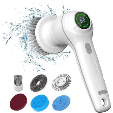 Brosse De Nettoyage électrique Rotative Sans Fil GRUTTI - Avec Tige - Pour Cuisine