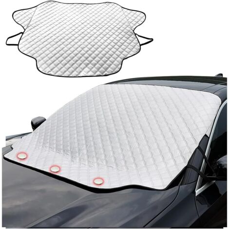 Couverture Pare-Brise Voiture, Pare-Soleil pour Pare-Brise Réfléchissant Les UV, Pare-Soleil Anti Givre Neige Protection Repliable, Pare Soleil Voiture pour Plupart des Véhicules(183116CM) (1/5)