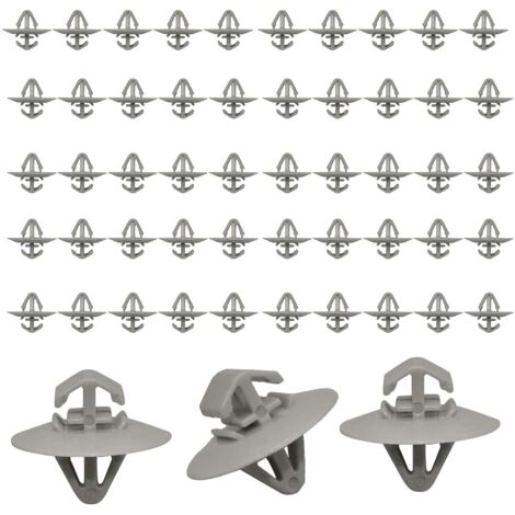 Trafic Lot de 50 clips de rechange en plastique durable pour garniture de panneau de porte latérale Vauxhall Vivaro, Renault, Nissan, Opel et Iveco (1/5)