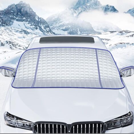 Couverture De Pare-brise Voiture Magnétique 183x116cm - Protection Gel Soleil Neige