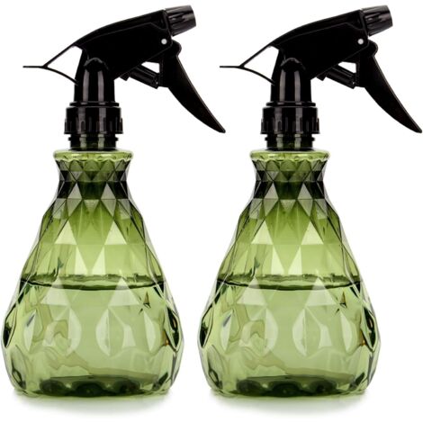 2 Pièces 500ML Vaporisateur Bouteilles Vide Rechargeable, Bouteilles Eau Plastique Vides, Flacon Pulvérisateur, Spray Bouteille pour Plantes Jardin, Nettoyage (Vert) (1/5)