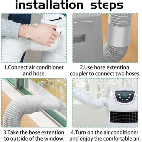 Tuyau Climatiseur Mobile Rallonge De Tuyau Ac De 5,12 Pouces Tuyau D