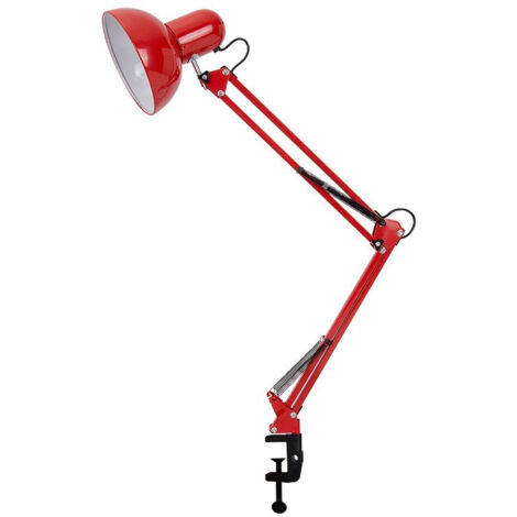 Brilliant lampe, lampe de bureau Hobby noir, métal, lampes normales (non incluses), A ++-Rouge (1/2)