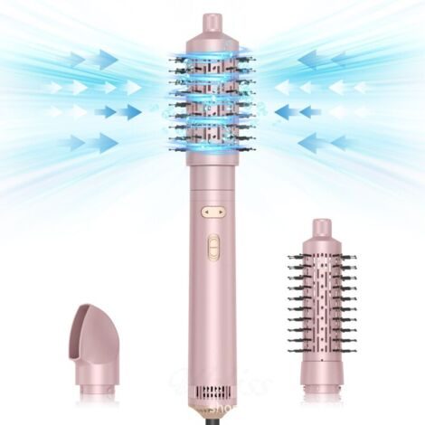 Brosse soufflante 800W – 3 en 1 : lissante, bouclante, séchante – 2 vitesses, 3 températures – Technologie ionique pour cheveux brillants