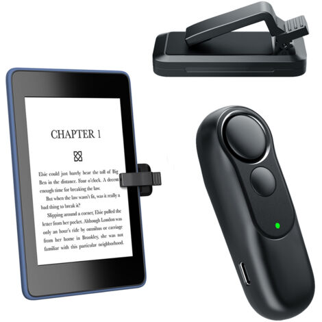 Applicable Télécommande Tourneur de Page sur Kindle Paperwhite Accessoires Lecture Kobo Surface Comics/Romans iPhone Tablettes Android Prise de Photos Caméra Enregistrement (1/5)