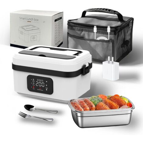 Boîte à lunch électrique sans fil 1 L – Auto-chauffante avec batterie 16000mAh – Couvercle hermétique – Sac de transport inclus (1/5)