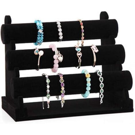 Bracelet et collier en velours noir (1/5)