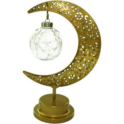 Lampe De Chevet Led En Métal Avec Design Creux Style Vintage Idéale Pour La Chambre À Coucher Ou La Chambre Denfant (1/5)