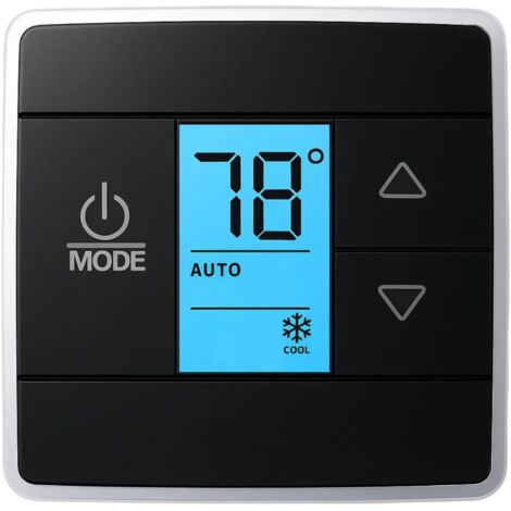 Thermostat de camping-car 12V CC – Contrôle tactile capacitif – Compatible Dometic 3316250.712 – Gestion chauffage/refroidissement zone unique