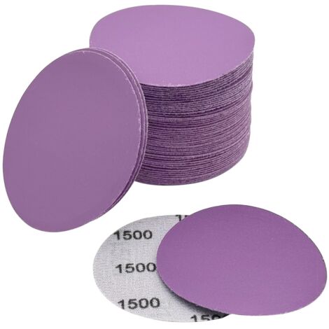 10Pcs 3 Pouces Disques de Ponçage au Carbure de Silicium Papier Abrasif de Ponçage Humide / Sec 240-10000