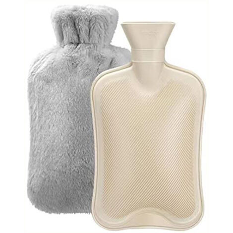 Bouillotte Eau Chaude 2L HAOCEE Avec Poche Kangourou - Rose - Chaleur Douce Et Moelleuse