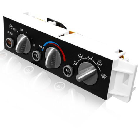 Module de climatisation avant 599-006 avec interrupteur de désembuage de lunette arrière, compatible avec les modèles Chevrolet C1500, C2500, Suburban, Tahoe et GMC Yukon de 1996 à 2000, référence : 9 (1/5)