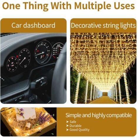 Lot De 10 Ampoules LED W1,2W 12V Blanc Froid - Pour éclairage De Compteur Ou Feu Arrière