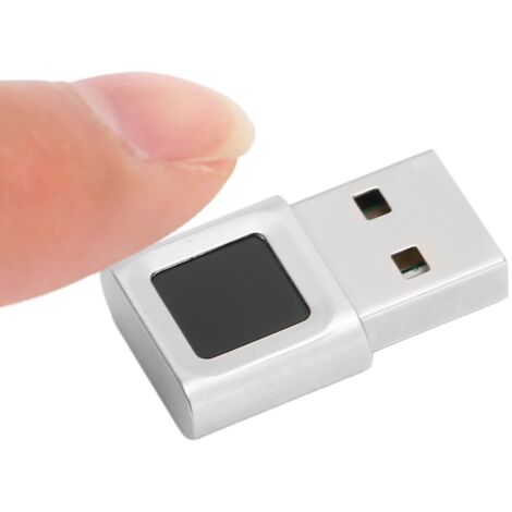 Lecteur D'empreintes Digitales USB Mini Scanner D'empreintes Digitales USB pour Windows 10 11 Mini clé de sécurité Biométrique avec Tactile à 360 Degrés