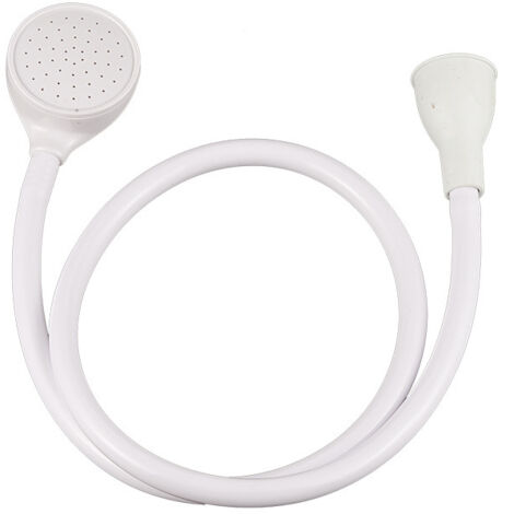 Douchette Lavabo Universelle 1.8M - Tuyau Robinet Pour Shampoing Bain Bébé Animaux (Blanc)