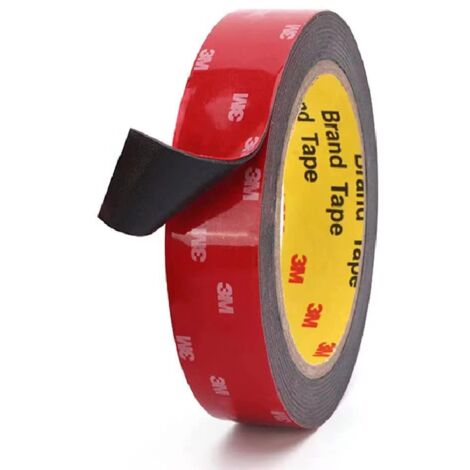 Ruban Adhésifs Double Face Extra Fort, Fait de 3M 5952 Ruban, Imperméable et Ultra Résistant aux Hautes Températures Colles Adhesif pour Bureaux,Maison,Fixant,DIY,Extérieur (3M12MM)
