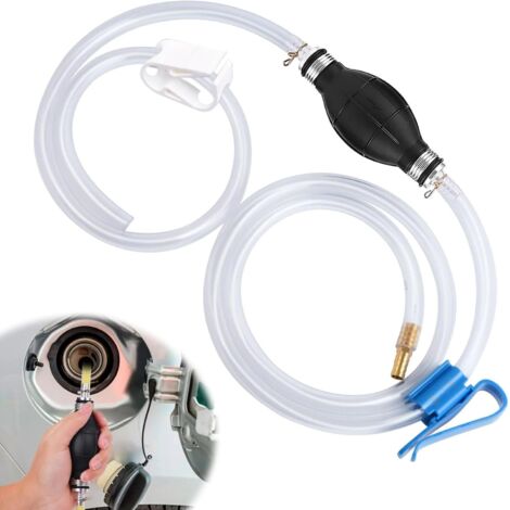 Pompe à essence, 8 mm avec tuyau de 2 m, universelle, portable, pour voiture, bateau, kart, moto, essence, diesel, carburant, eau (1/5)