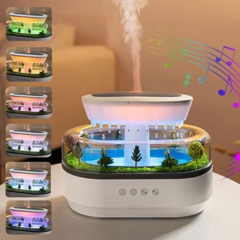 Humidificateur goutte de pluie, humidificateur pour chambre à coucher, diffuseur d'huiles essentielles, humidificateur d'air pour chambre et bureau - 250 ml (1/5)