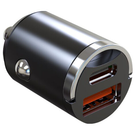 125W Allume Cigare USB C [PD65W & QC60W] Charge Rapide Mini Tout métal Chargeur Voiture USB C 12v Prise Allume Cigarette Adaptateur pour iPhone 16 15 Pro Max 14 13, Samsung, Google, iPad (1/5)