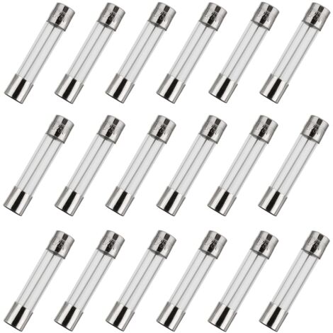 6x30 mm 4 A 250 V 0,24x1,18 pouces F4AL250V 4 amp 250 Volts Fusibles en verre à fusion rapide (paquet de 18 pièces) (1/4)