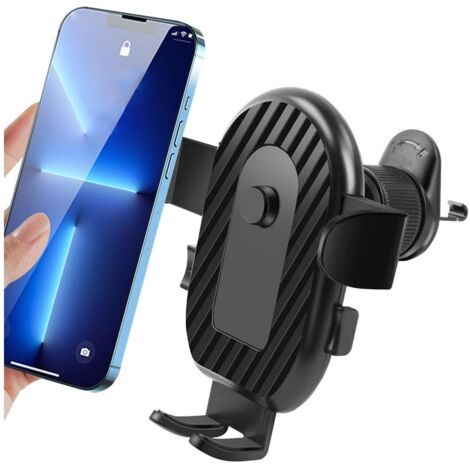 Support Téléphone Voiture, Téléphone Portable à La Bouche D'aération De La Voiture, Porte Telephone Voiture De Bord Rotation 360°, Universel Porte Téléphone pour Smartphones Multifonctionnel (1/5)