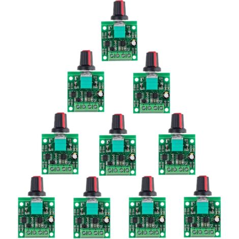 10Pcs 1.8v 3v 5v 6v 7.2v 12v 2A PWM Contrôleur De Vitesse Régulateur de Tension du Moteur à Courant Continu,Régulateur de Volt LED Gradateur,Commutateur de Commande réglable (1/5)