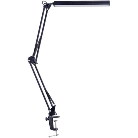 Lampe de Bureau LED Lampe Architecte 80 cm - 3 Modes de Couleur X 10 Niveaux de Luminosité - 1300LM - Bras Pivotant Réglable - 12W Desk Lamp - Noir [Classe énergétique E] (1/5)