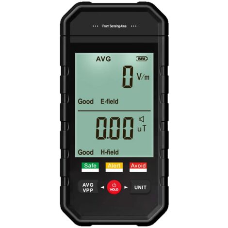 Compteur EMF, Détecteur de Rayonnement de Champ Électromagnétique avec Alarme Automatique D'affichage LCD Rétroéclairé, Testeur Portable pour les Inspections du Bureau à Domicile (1/5)