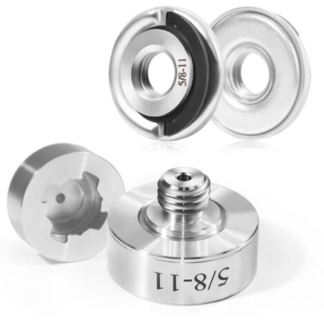 Kit d'adaptateur fileté 5/8"-11 avec écrou à changement rapide, adapté aux meuleuses d'angle XLOCK, pour convertir et installer des lames de scie et des disques de polissage, Adaptateur 5/8"-11 et écr