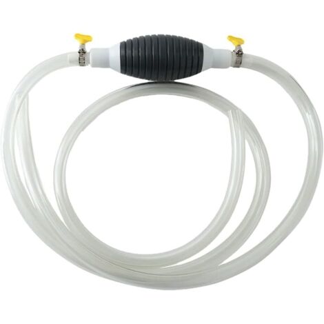 Aspirateur de liquide multifonction, pompe à essence, pompe manuelle, diesel, pompe de voiture, pompe d'aspiration avec tuyau et pince en métal, pompe à siphon manuelle pour essence, eau, 1M (1/5)