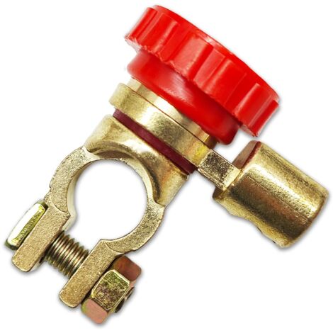 Interrupteur de déconnexion de batterie supérieur 12 V 24 V, interrupteur de coupure de batterie pour voiture, bateau, camping-car, bateau, quad, moto, véhicule, interrupteurs d'arrêt de batterie (nég (1/5)