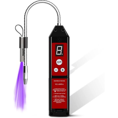 WJL-6000PRO Détecteur De Fuite De Fréon avec LUMIÈRE LED, Détecteur De Fuite De Réfrigérant, Détecteur De Fuite d'Halogène Testeur HVAC Air Condition R22 R410A R134A CFC HCFCs Indicateur Hfcs (1/5)