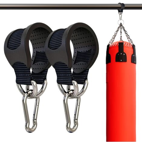 Sangle de Suspension pour Sac de Frappe - Accroche-Sac de Boxe - Paire Antidérapante Équipement Sportif, Support Robust pour Poulie Hamac Anneaux Gymnastique Balançoire