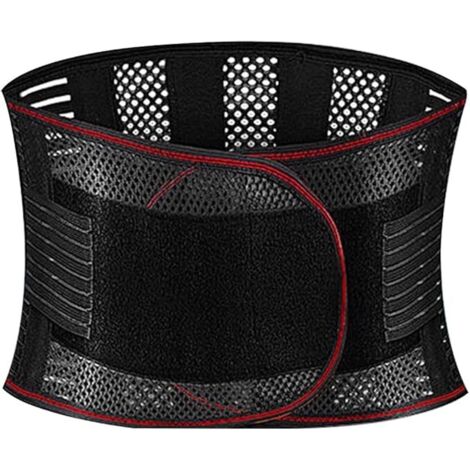 Ceinture Lombaire Ceinture de Soutien Lombaire Maintenir Bien Les Lombaires 5 Ressorts Soutien Sangle Réglable Respirant et Confortable pour Homme et Femme - Taille XXL
