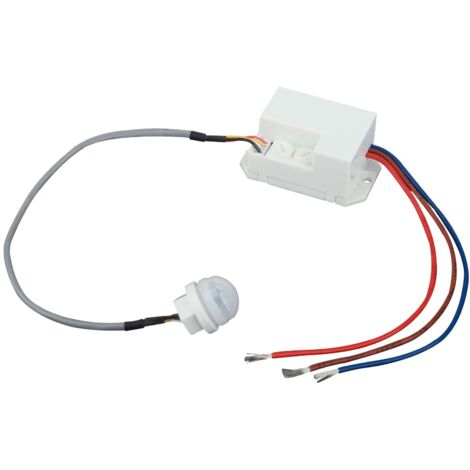 Mini Détecteur de Mouvement Infrarouge Encastré IP20 230V, Automatique Commutateur Capteur pour Installation Intérieure, avec Mini Capteur Crépusculaire Intégré 120° Portée 6 Mètres (1/5)
