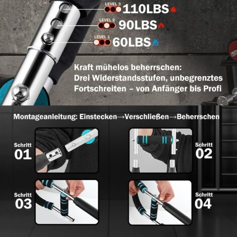 Twister Arm Trainer - Renforceur de Poignet et Avant-Bras en Forme de U Réglable, Exerciceur de Poitrine à Domicile pour Biceps, Triceps, Dos