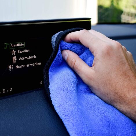 Souruud Lot de 2 Chiffons Microfibre Voiture Ultra-Absorbants 500 GSM – Idéal pour Le Nettoyage, Le Lavage et Le Séchage de la Voiture, Moto et Maison – sans Trace, Doux et Réutilisable