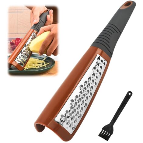 4 Côtés Rapeuse Legume Manuelle Inox, Râpe à Fromage, Cheese Grater, Polyvalente Zesteur Agrumes, Appareil Pour Raper Les Legumes - Maison