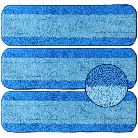 Tampons De Rechange En Microfibre Pour Balai Alanberg - Lot De 5 - 22 X 22 Cm - Lavables