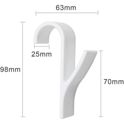 Eawfgtuw Lot de 3 supports pour radiateurs sèche-serviettes, supports de fixation murale blancs pour radiateurs incurvés ou plats de salle de bain Eawfgtuw Lot de 3 supports pour radiateurs sèche-serviettes, supports de fixation murale blancs pour radiateurs incurvés ou plats de salle de bain