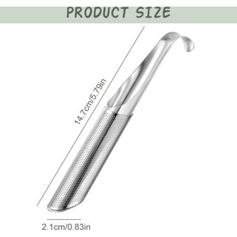 Natudeco Filtre Assaisonnement Boule Infuseur Thé Infuseur Cuisson Acier Inoxydable Filtre D'assaisonnement Épices, avec Crochet Chaîne pour Thé Vrac, Épices