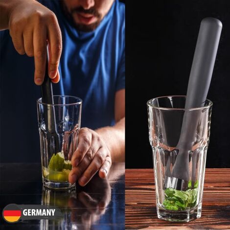 Pilon à Glace En Plastique PP Pour Cocktails – Concasseur Pour Mojito, Cuisine Et Bar, Environ 22 Cm