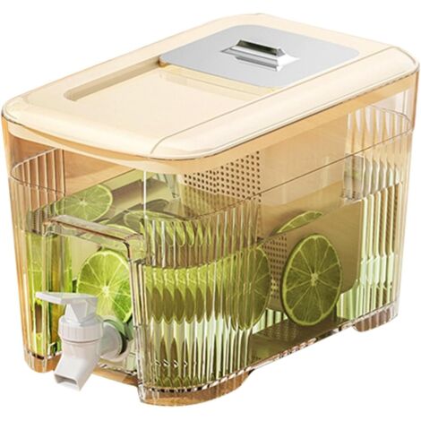 Tumnea Distributeur de Boissons avec Robinet Distributeur de jus 3.5L Distributeur d'eau pour réfrigérateur avec Robinet Distributeur de Boissons Bouilloire Froide pour Boissons Froides Tumnea Distributeur de Boissons avec Robinet Distributeur de jus 3.5L Distributeur d'eau pour réfrigérateur avec Robinet Distributeur de Boissons Bouilloire Froide pour Boissons Froides