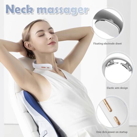 Coussin Chauffant Sans Fil Portable Avec 6 Niveaux De Chauffage Et 6 Modes De Massage, Utilisé