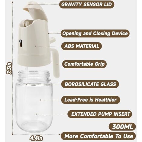 2 Pièces Spray Huile Cuisine Vaporisateur Pour Air Fryer - Pulvérisateur Huile Protection UV