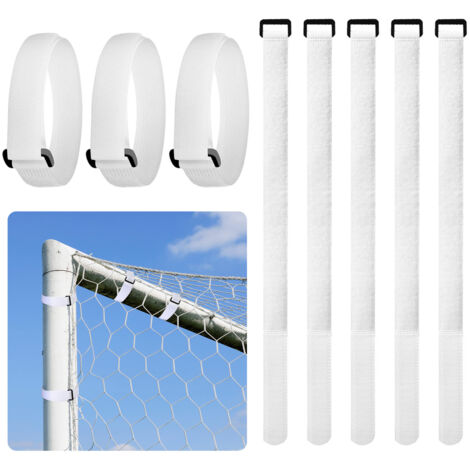 Lot de 10 sangles de fixation pour filet de but de football, équipement d' entraînement de football, filet, attaches de câble